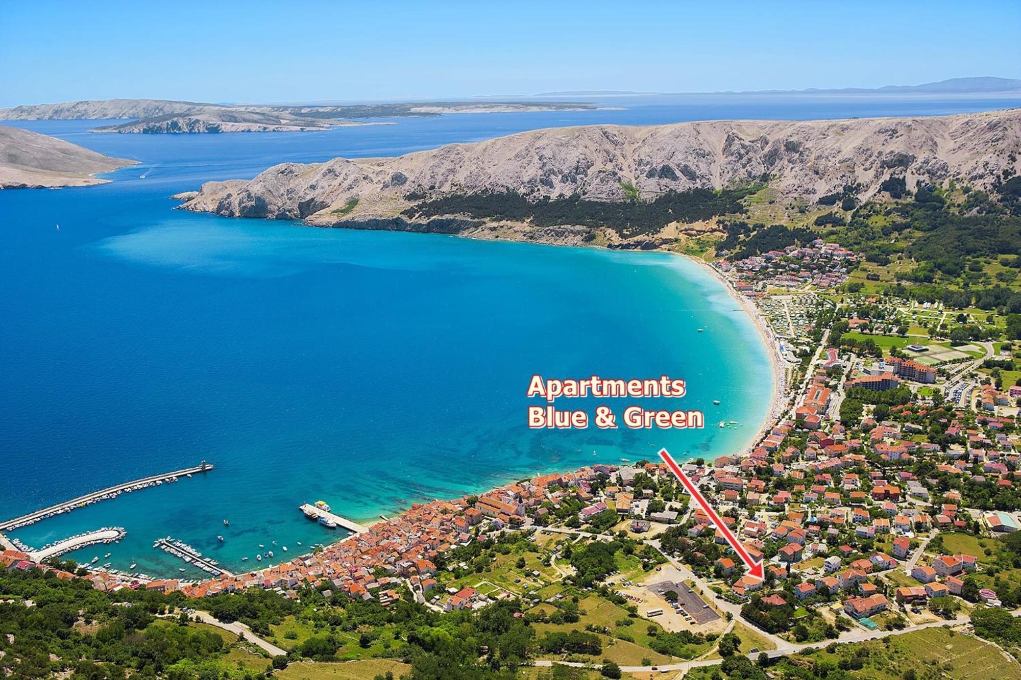 Apartments Blue And Green With Balcony Baška Exterior foto